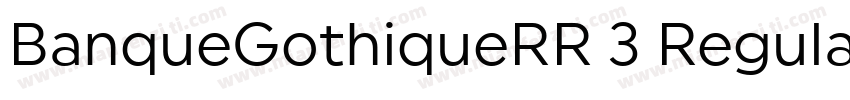 BanqueGothiqueRR 3 Regular字体转换